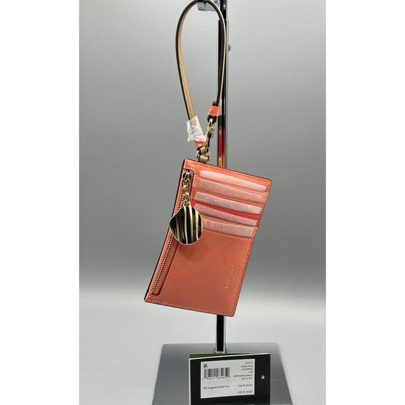 Kate Spade Snack Time Embossed Card Case Wristlet Wallet KL570 Kettle Cooked - Picture 4 of 13